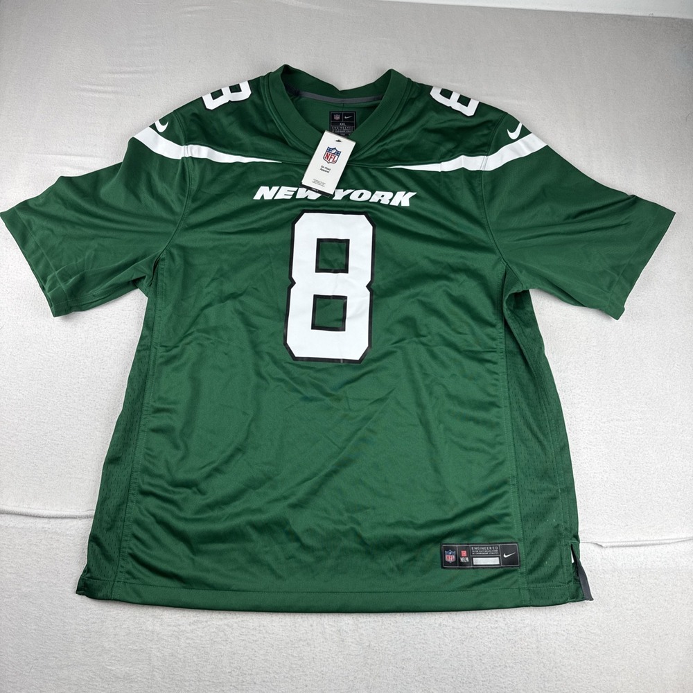 New! Aaron Rodgers New York Jets Mens Green Nike NFL Jersey 2XL Football Gym